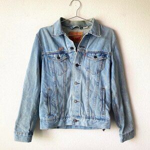 Levi's blue denim button up jean jacket Men's small